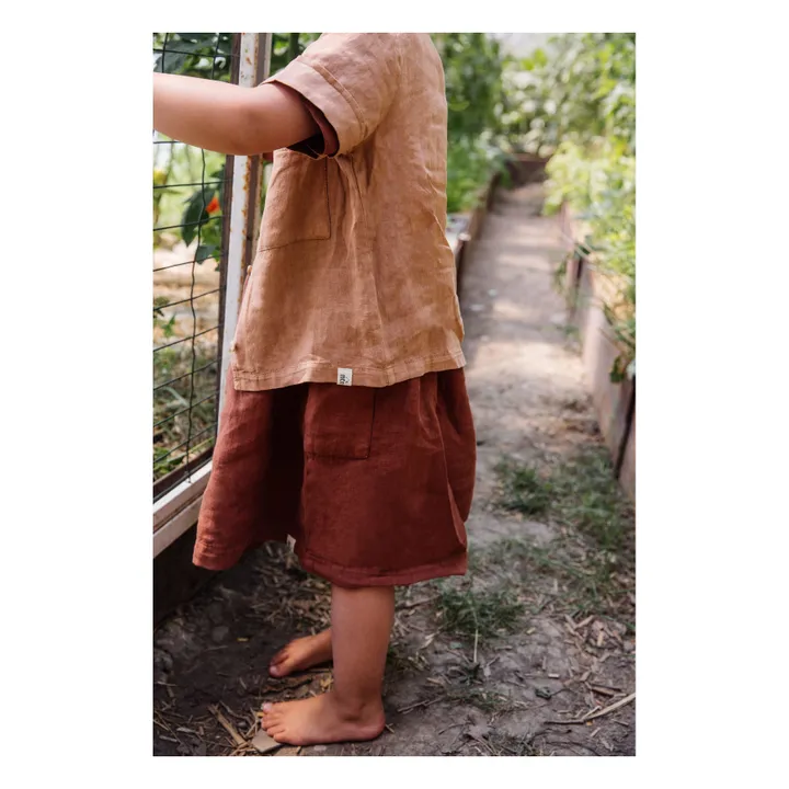 Eden Linen Dress   | Rust- Product image n°1