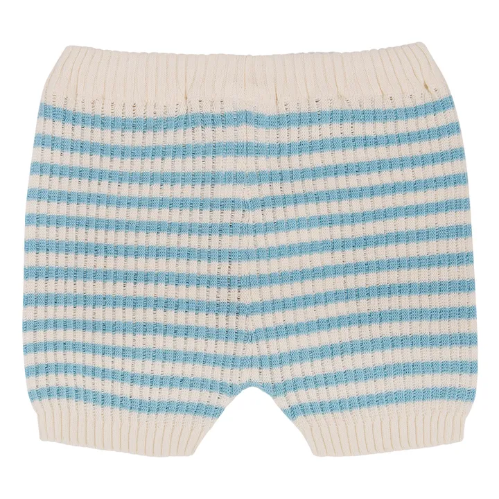 Shorts de punto Lupita algodón orgánico | Azul- Imagen del producto n°4