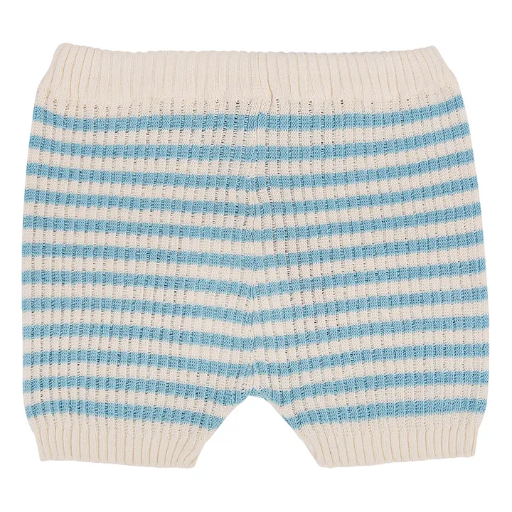 Shorts de punto Lupita algodón orgánico | Azul- Imagen del producto n°0