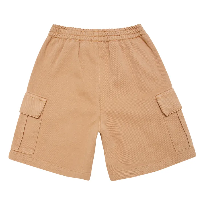Adrien Organic Cotton Cargo Shorts | Camel- Product image n°2