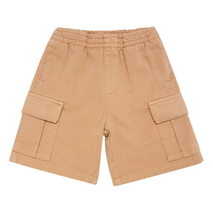 Adrien Organic Cotton Cargo Shorts | Camel- Product image n°0