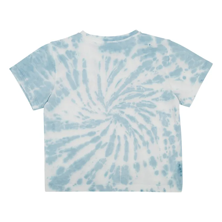 T-Shirt Tie & Dye aus Bio-Baumwolle | Blau- Produktbild Nr. 2