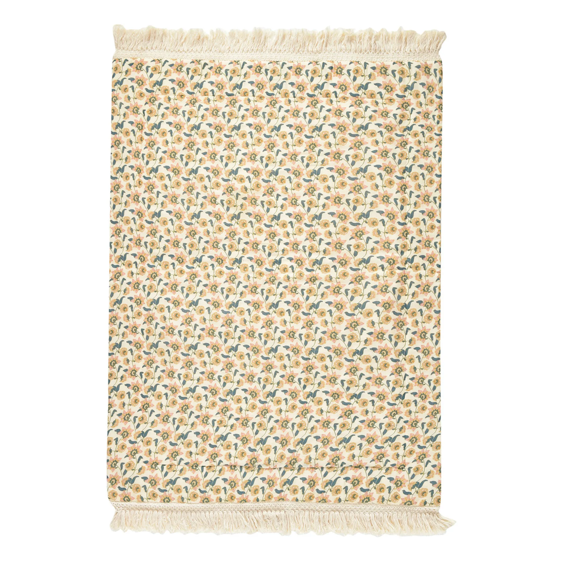Noha Organic Cotton Plaid  | Cream- Product image n°0