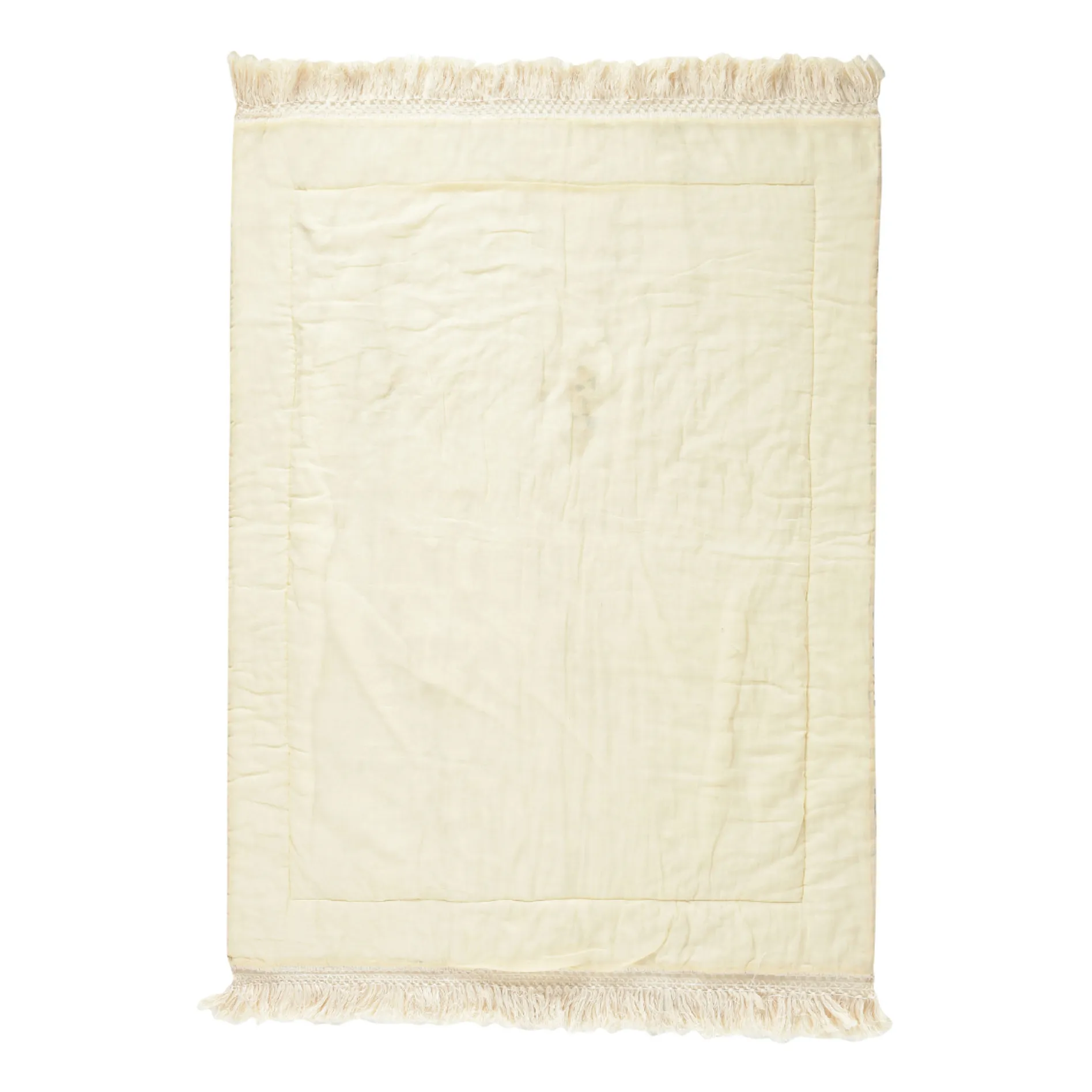 Noha Organic Cotton Plaid  | Cream- Product image n°2
