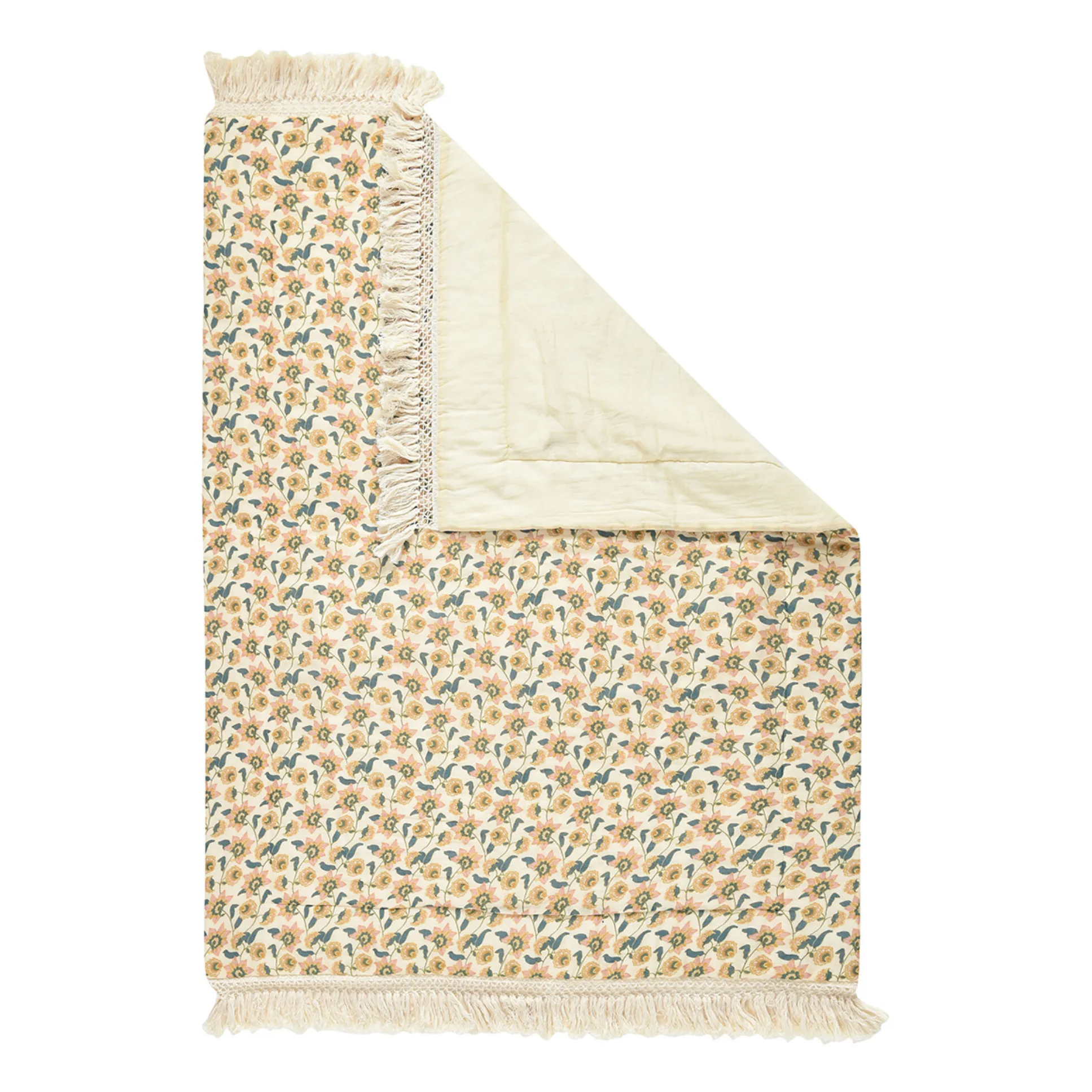 Noha Organic Cotton Plaid  | Cream- Product image n°4