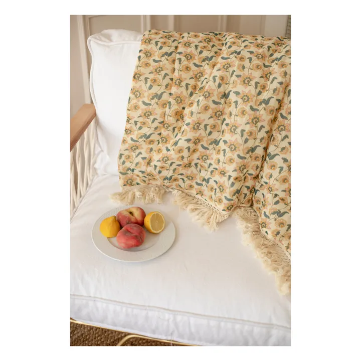 Noha Organic Cotton Plaid  | Cream- Product image n°6