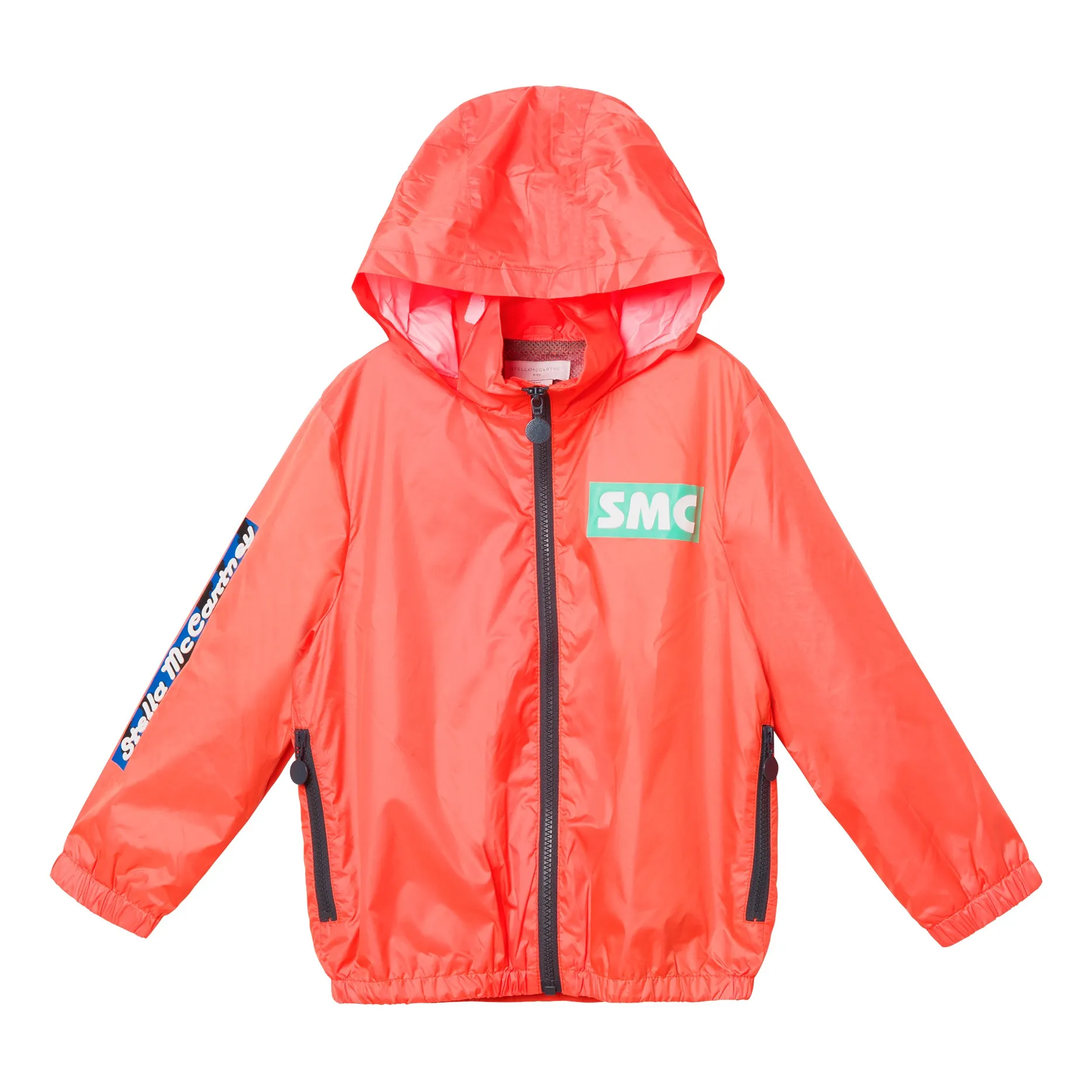 Stella Mccartney Kids Orange Recylced Polyester Jacket - Active Wear Collection
