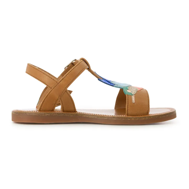 Colibri Plagette Sandals  | Camel- Product image n°0