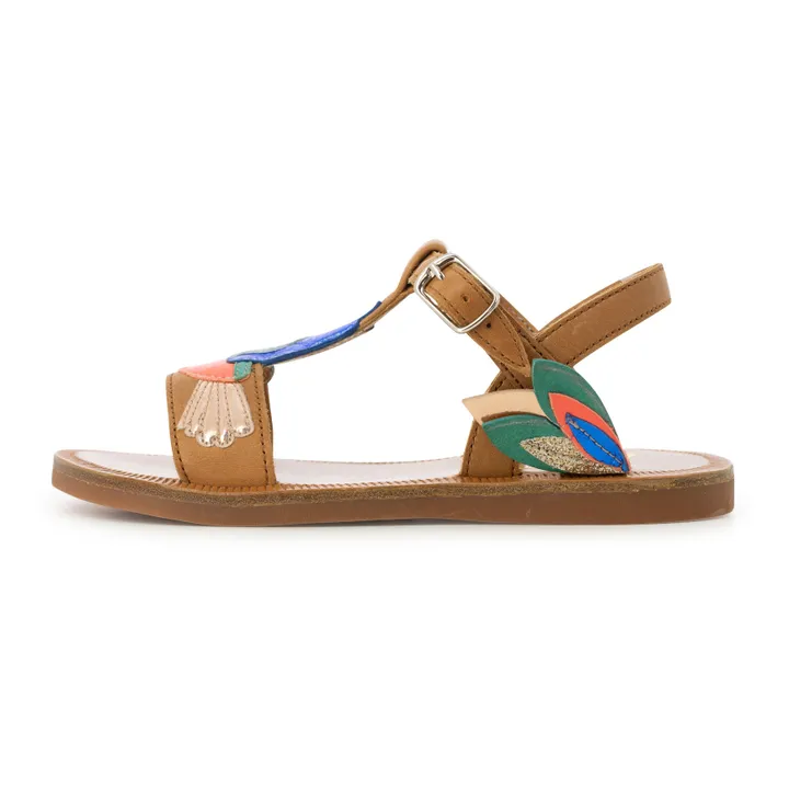 Colibri Plagette Sandals  | Camel- Product image n°1