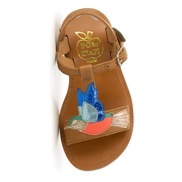 Colibri Plagette Sandals  | Camel- Product image n°2