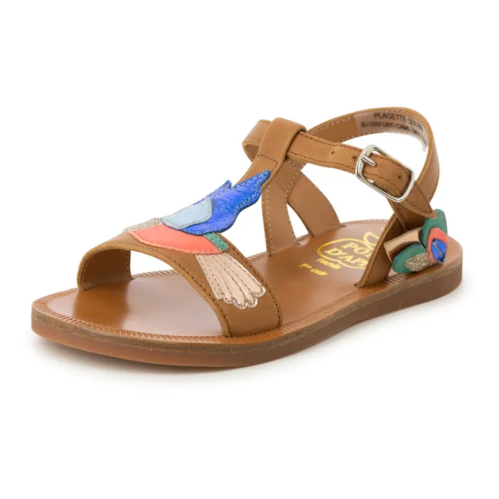 Colibri Plagette Sandals  | Camel- Product image n°3