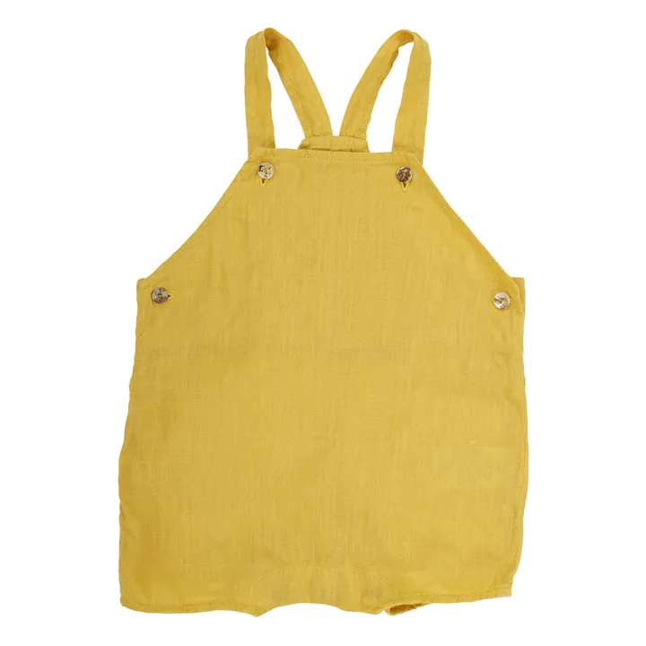 Karin Linen Playsuit  | Yellow- Product image n°0