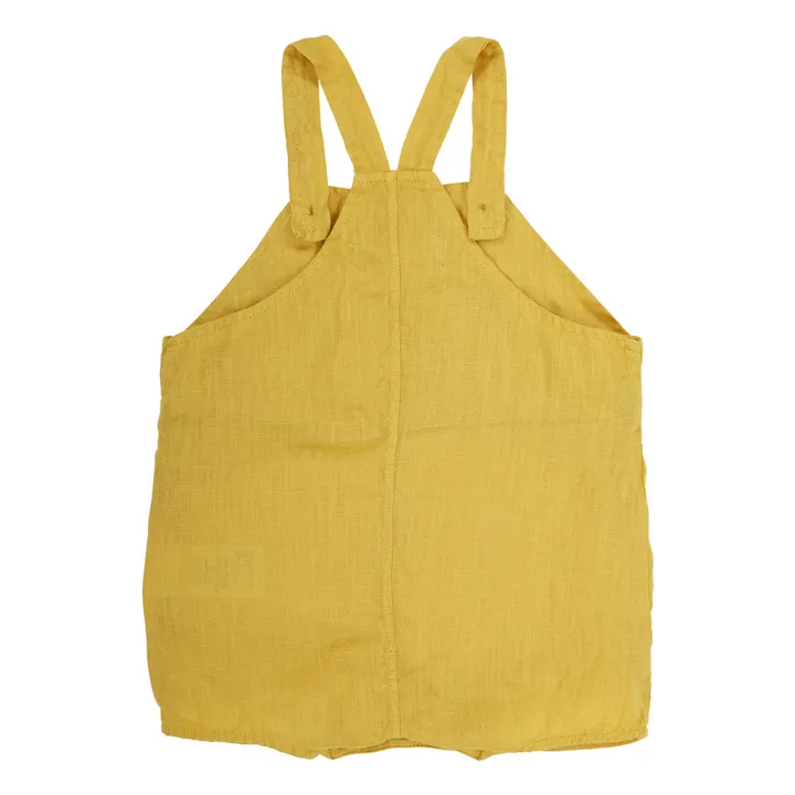 Karin Linen Playsuit  | Yellow- Product image n°2