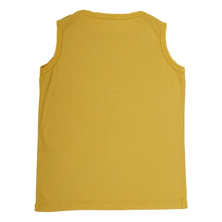 Camiseta algodón orgánico Sky | Amarillo- Imagen del producto n°5