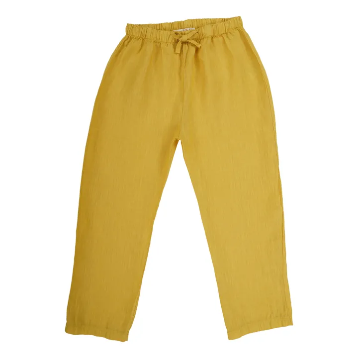 Pantaloni in lino Berny | Giallo- Immagine del prodotto n°0