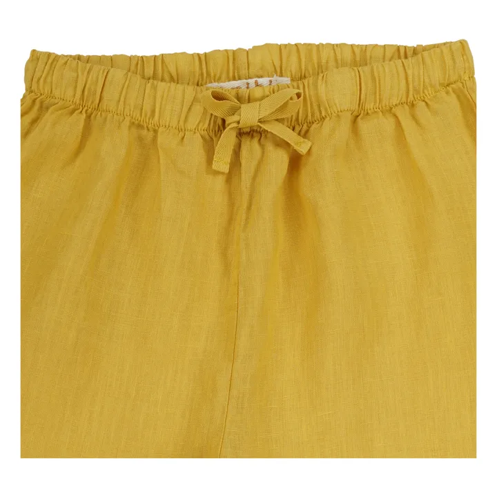 Pantaloni in lino Berny | Giallo- Immagine del prodotto n°2