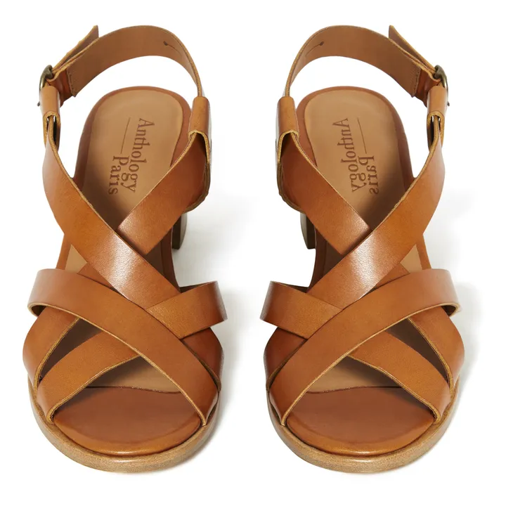 Verbena Leather Sandals  | Camel- Product image n°3