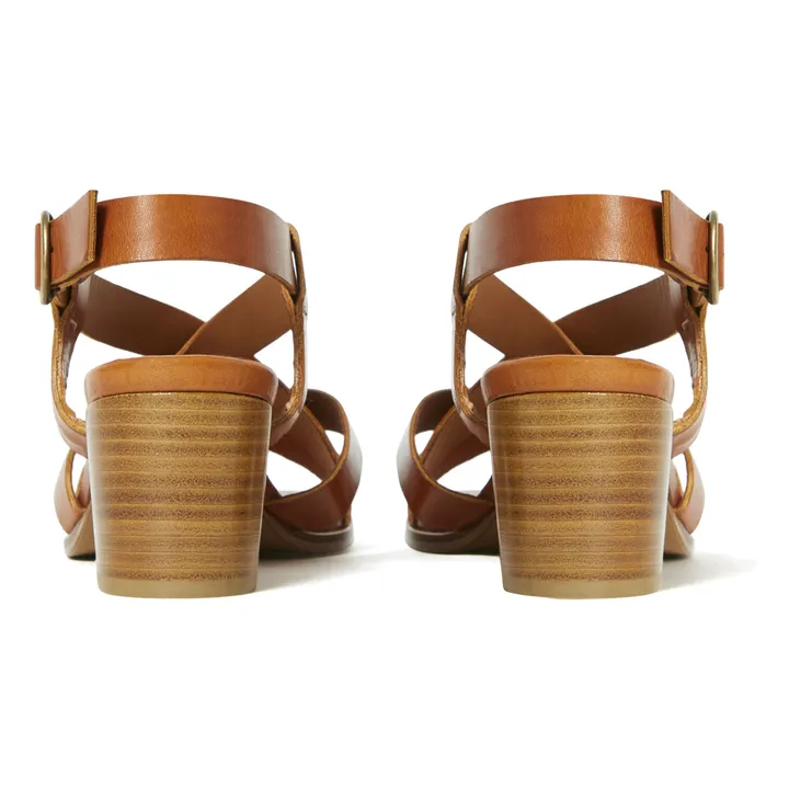 Verbena Leather Sandals  | Camel- Product image n°4