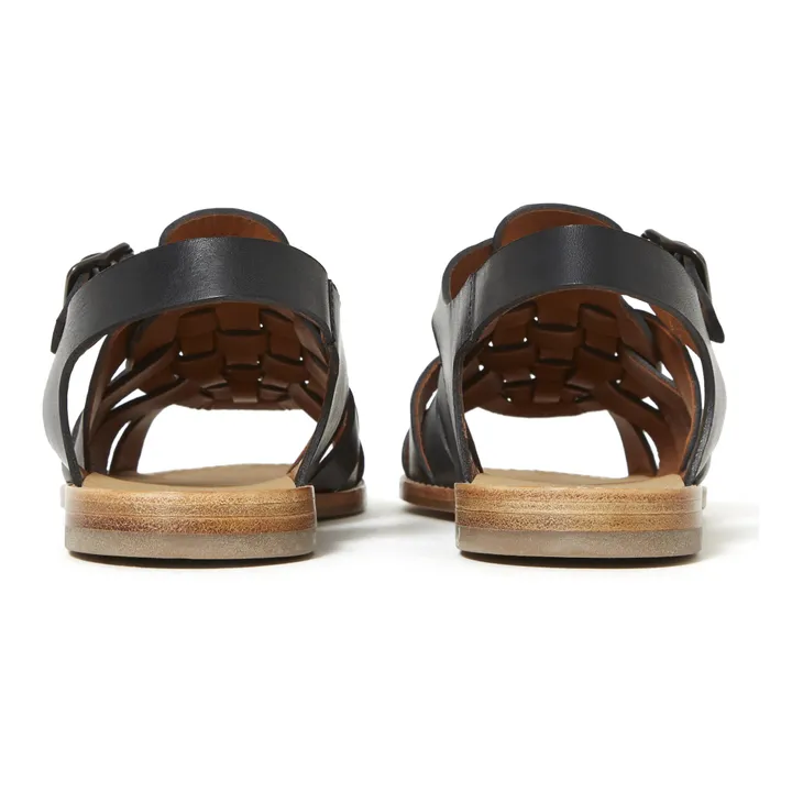 Boroma Leather Sandals | Black- Product image n°4