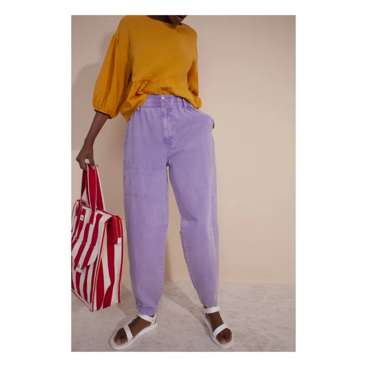 Colin Paperbag Jeans | Lilac- Product image n°1