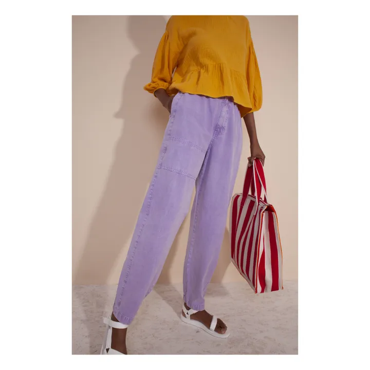 Colin Paperbag Jeans | Lilac- Product image n°2