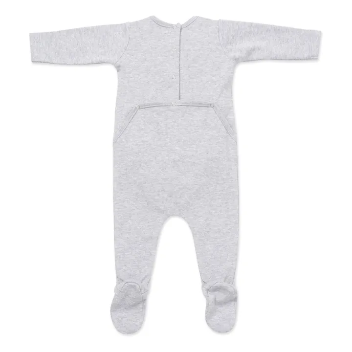 Pyjama Bio-Baumwolle Lucky | Grau Meliert- Produktbild Nr. 1