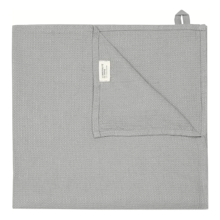 Waffled Bath Towel 50x100cm | Gris graphite- Product image n°0