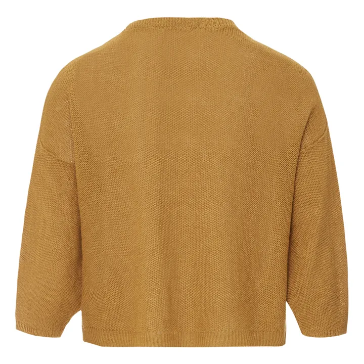 Suéter mezcla de lino | Tabaco- Imagen del producto n°4