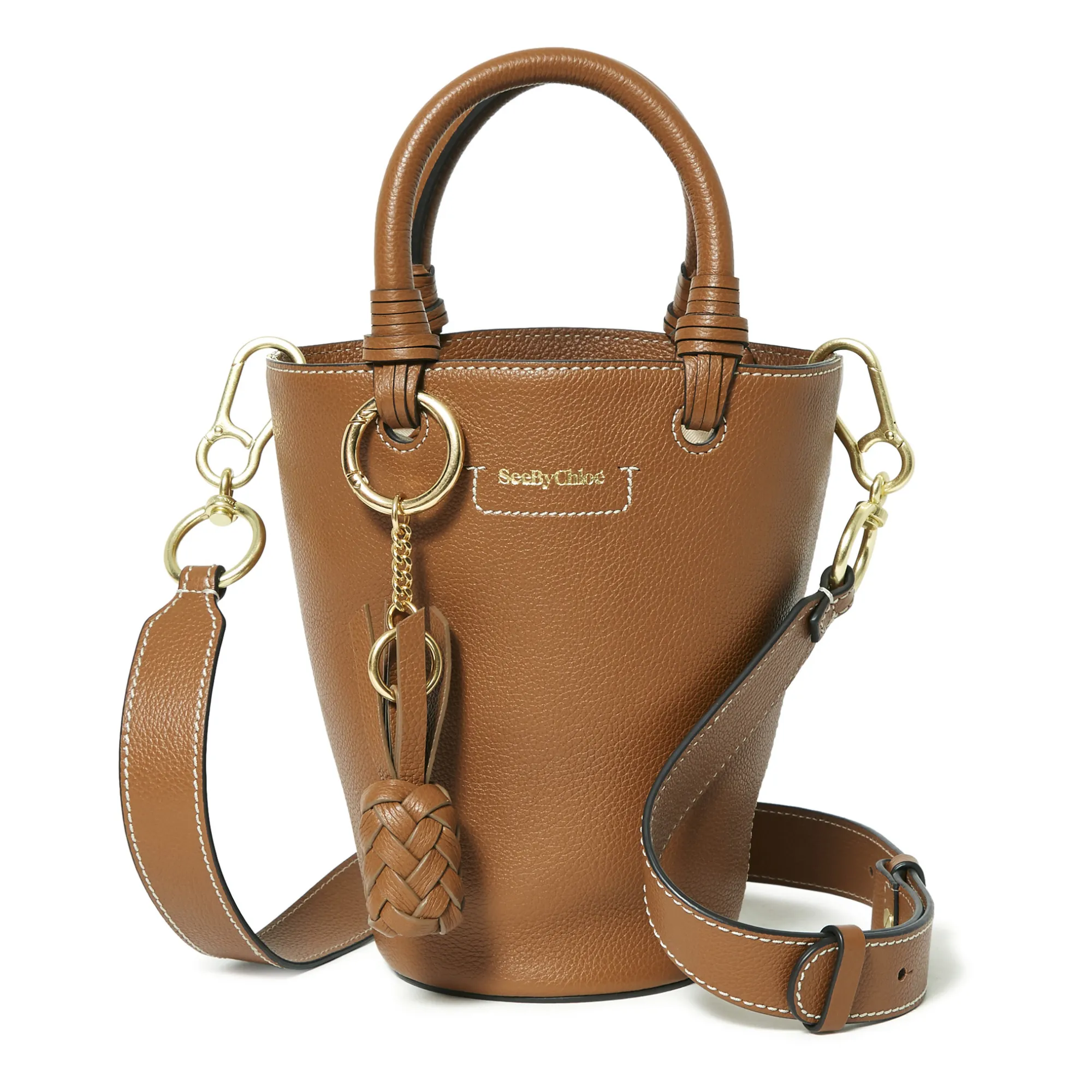 SEE BY CHLOÉシーバイクロエ　バケットバッグ - Cecilya See by Chloé - Cecilya Bucket Bag - Caramel | Smallable