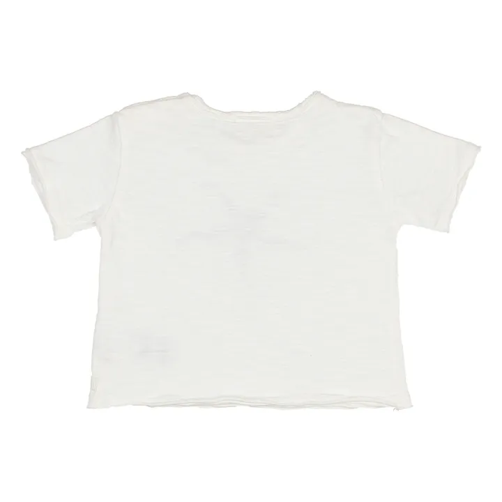 Organic Cotton Star Baby T-Shirt  | Ecru- Product image n°1