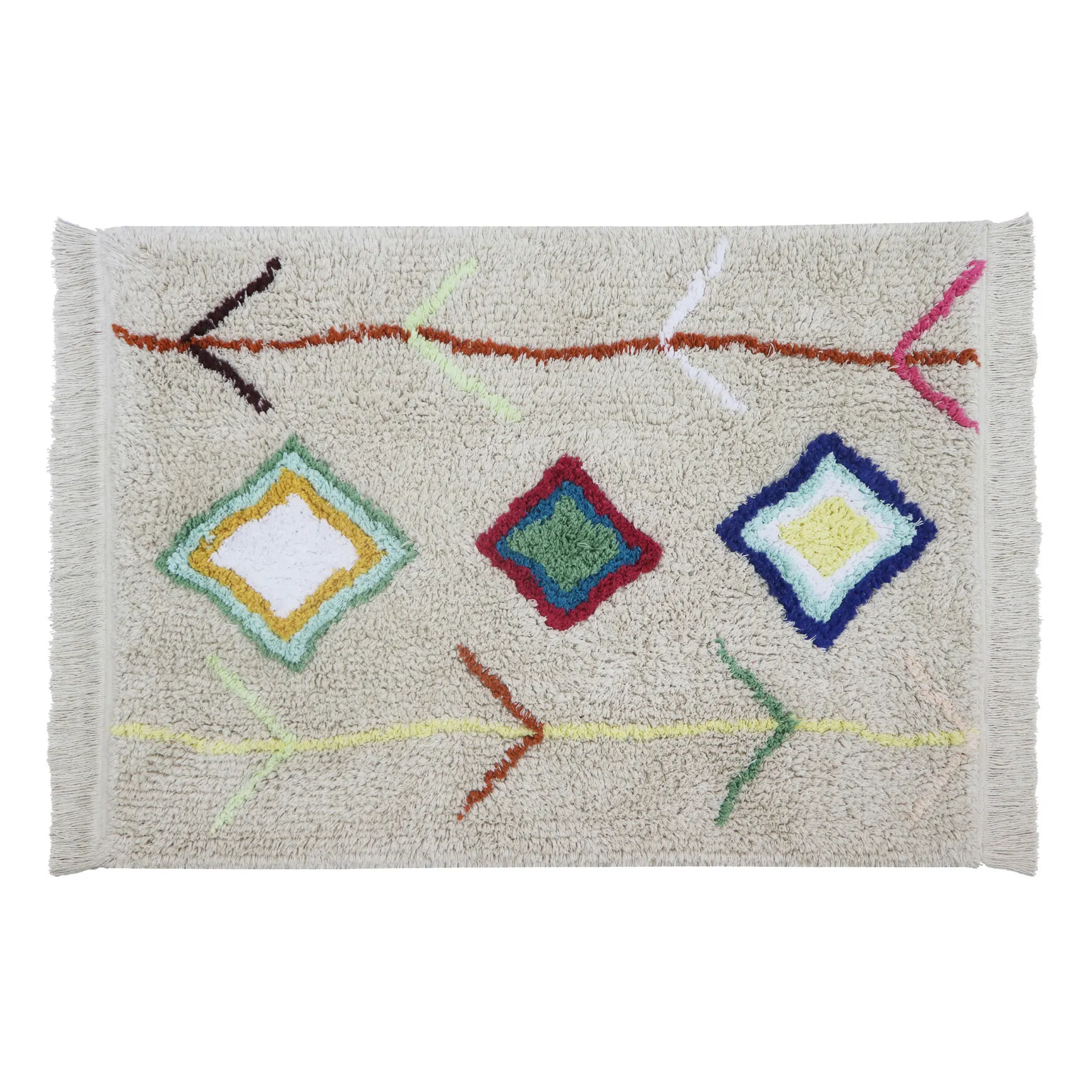 Lorena Canals Multicoloured Kaarol Mini Rug - 70 X 100Cm