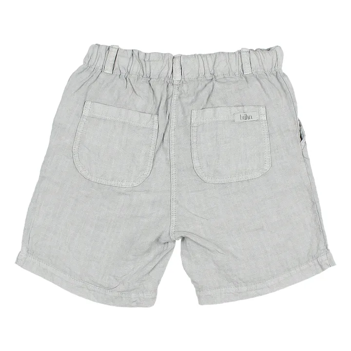 Linen Shorts  | Grey- Product image n°1