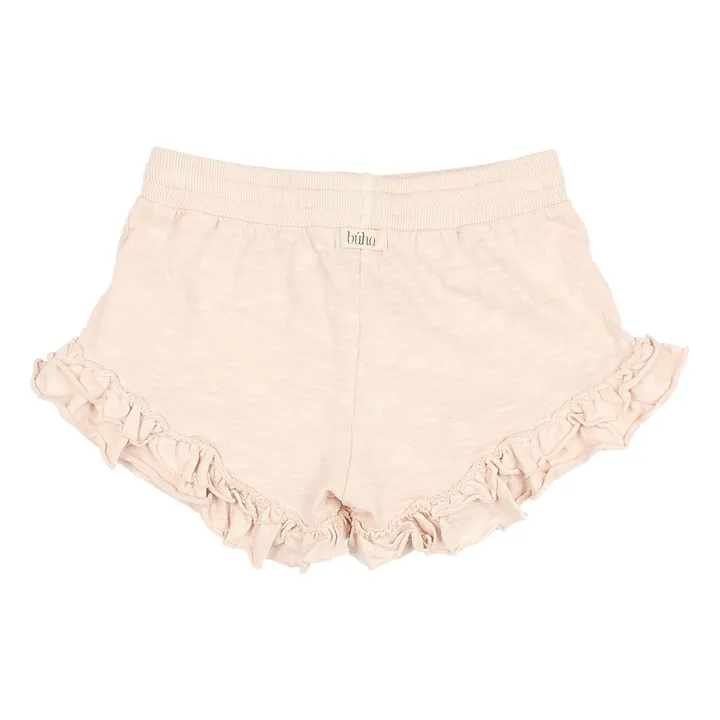 Organic Cotton Frill Shorts  | Powder pink- Product image n°3