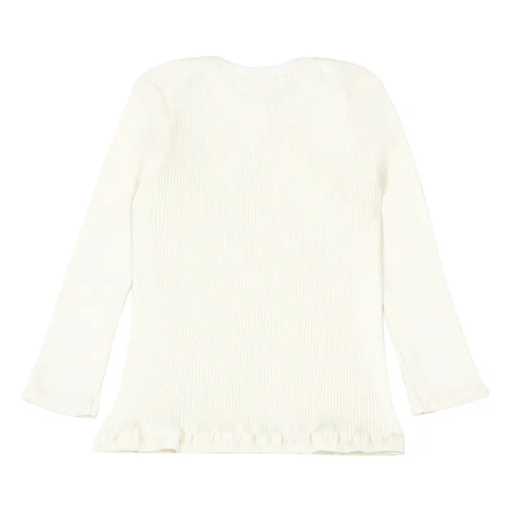 T-shirt Belfast Soie et Coton | Blanc cassé- Image produit n°4