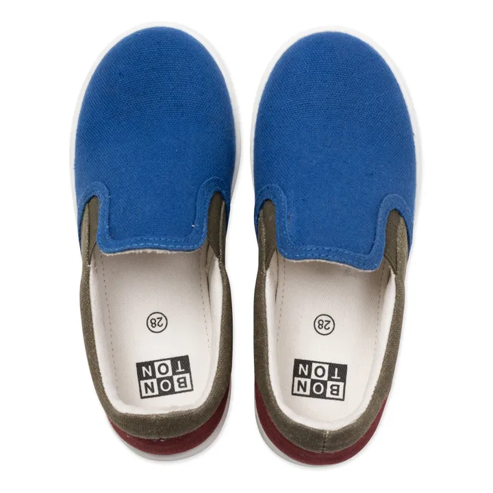 Zapatillas Slip On Tricolores | Azul- Imagen del producto n°2