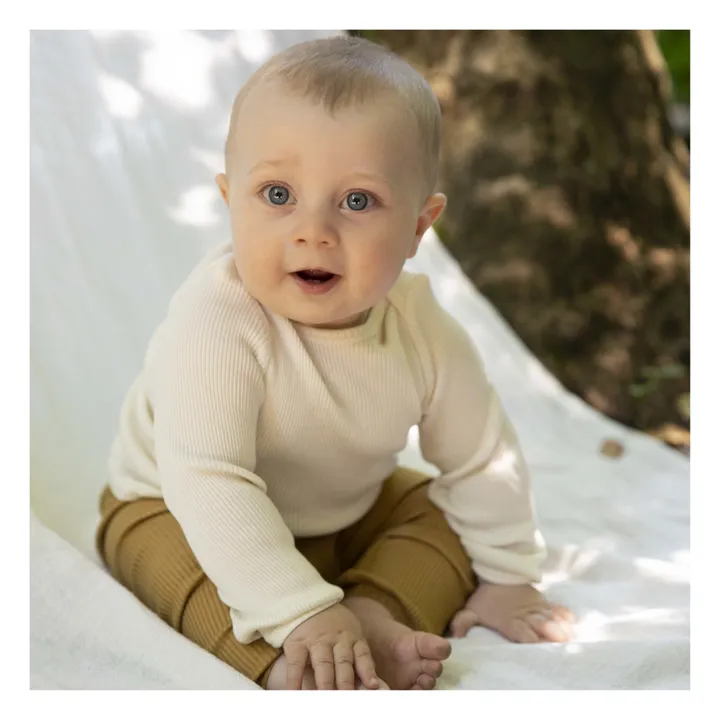 T-shirt Belfast Soie et Coton | Blanc cassé- Image produit n°1