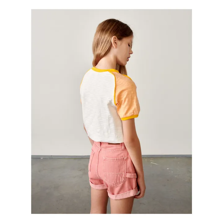 T-shirt in lino Moby | Bianco- Immagine del prodotto n°3