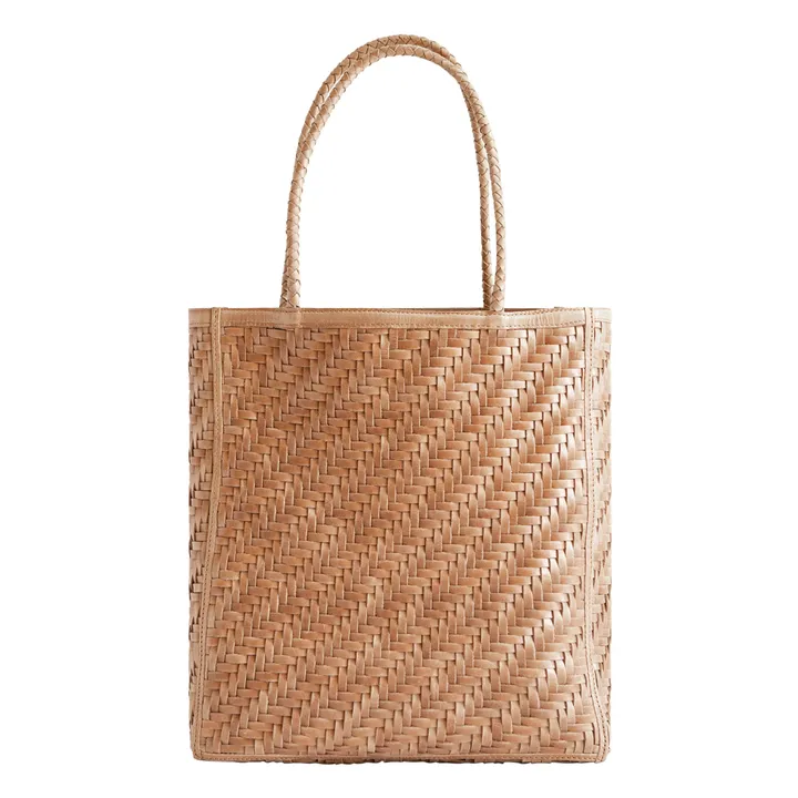  Le Tote Braided Leather Bag  | Caramel- Product image n°0