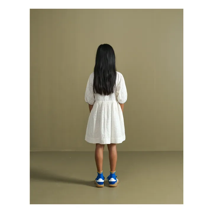 Happy Embroidered Dress | Ecru- Product image n°3