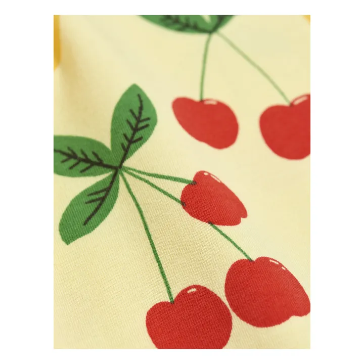 Organic Cotton Cherry Leggings  | Yellow- Product image n°1