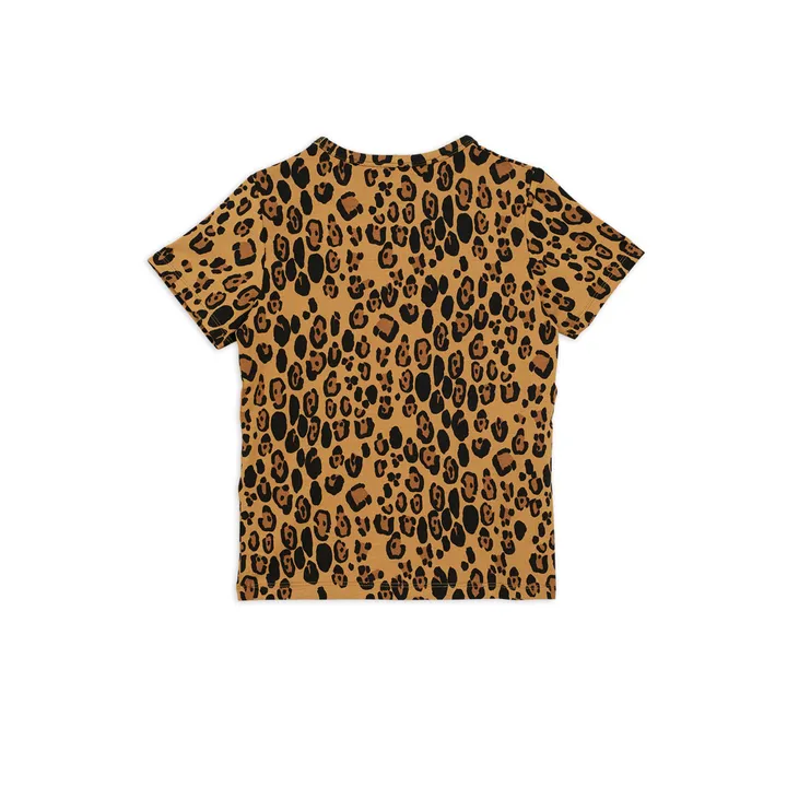 T-shirt Tencel Léopard | Marron- Image produit n°1