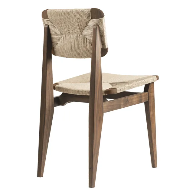 C-Chair paper cord - Marcel Gascouin | Noyer