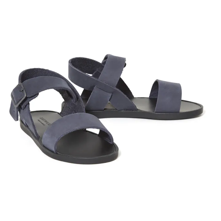 Buckle Sandals  | Navy blue- Product image n°1