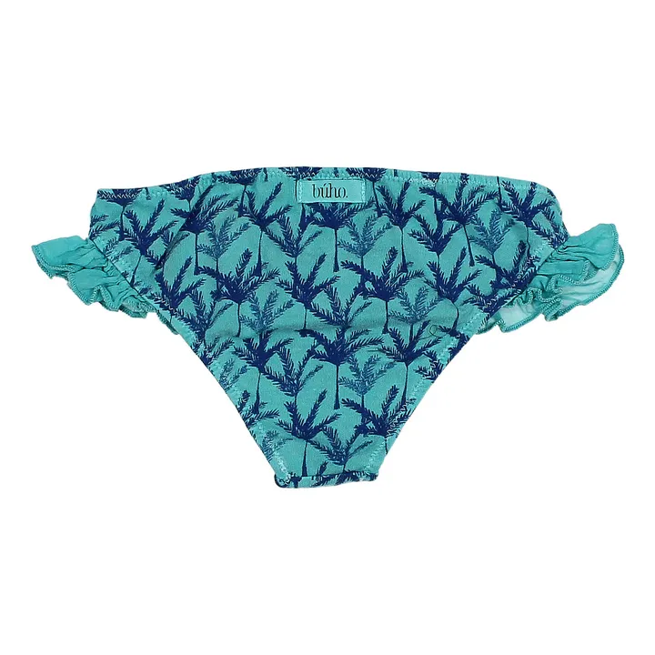 Organic Cotton Palm Swimming Briefs | Turquoise- Product image n°1