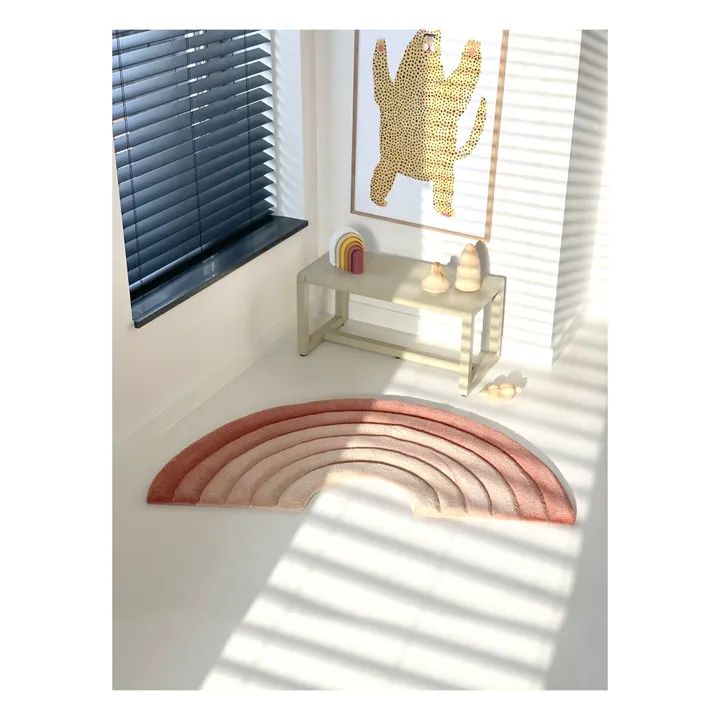 Wollteppich Rainbow 100x56 cm | Rosa- Produktbild Nr. 1