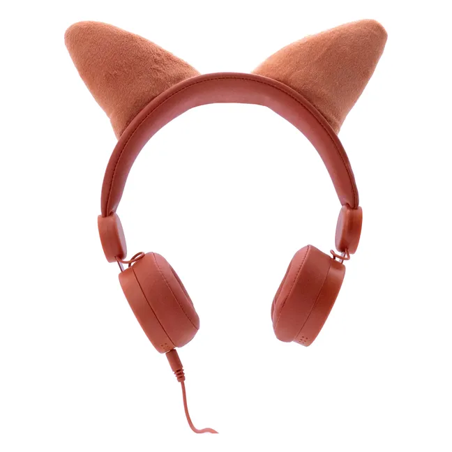 Kopfhörer mit Kabel für Kinder Fuchs | Braun