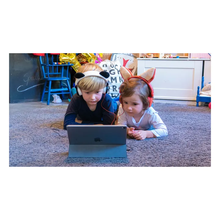 Casque audio filaire enfant Panda | Blanc- Image produit n°2