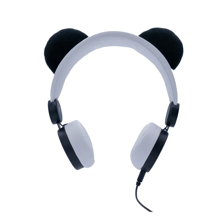 Casque audio filaire enfant Panda | Blanc- Image produit n°3
