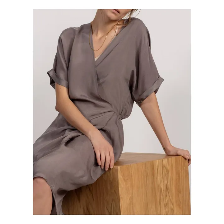 Spud Cupro Dress  | Mauve Grey- Product image n°2