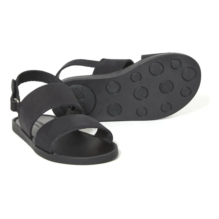 Sandalias de velcro con doble tira | Negro- Imagen del producto n°2